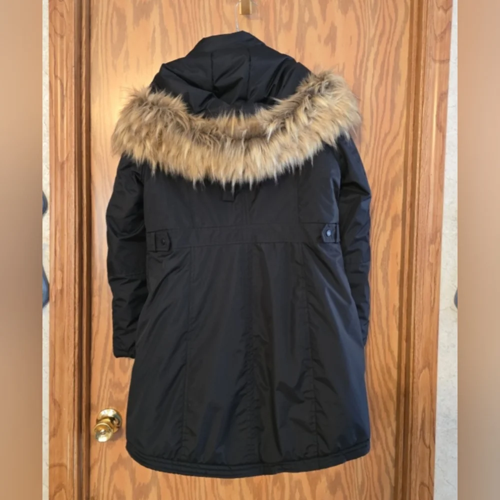Madden NYC Black Parka with Faux Fur Trim NWOT! - Picture 2 of 4